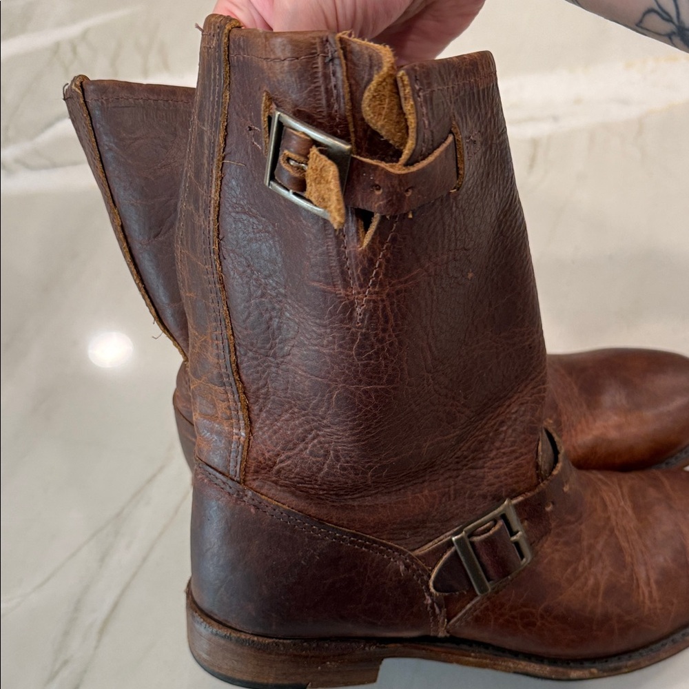 Brown Leather women’s Boots 8.5 - Picture 5 of 11